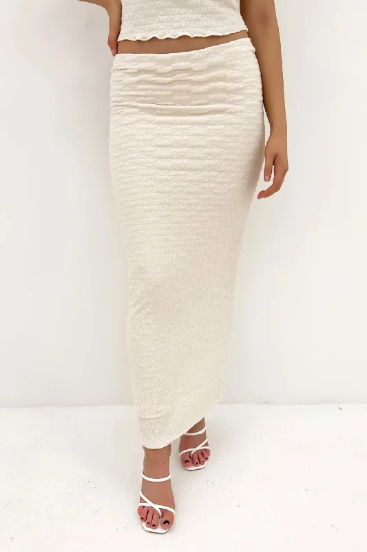 Women's Seasonal Apparel Sophie Maxi Skirt Vintage White