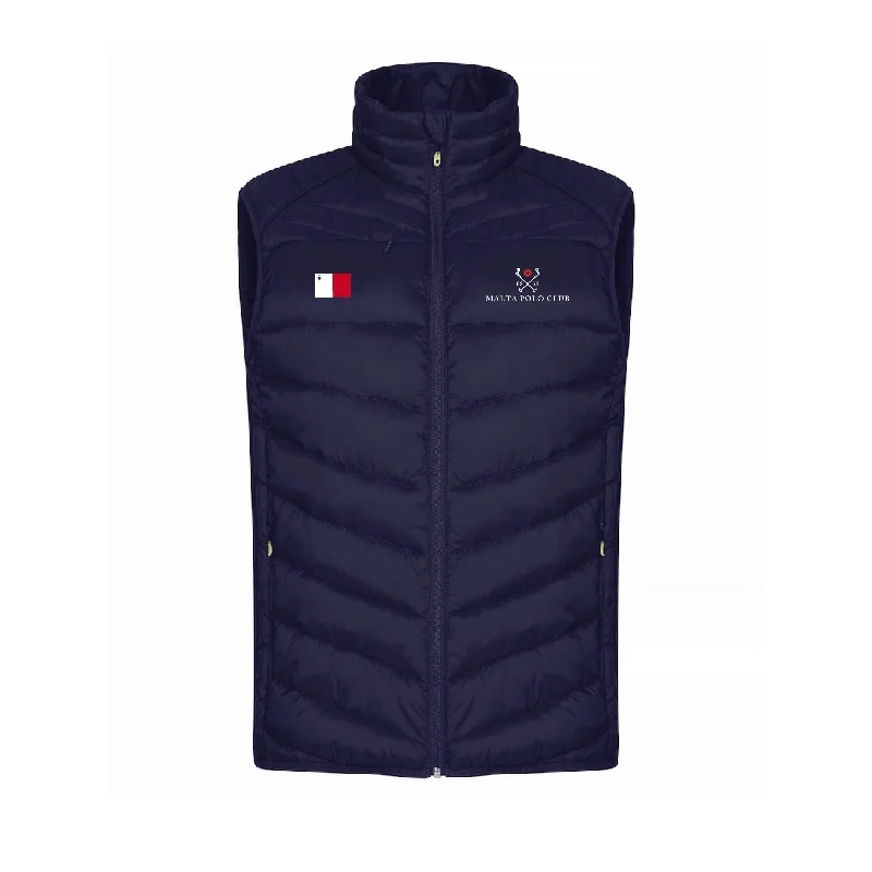 Women's Athletic Clothes Malta Navy Padded Gilet