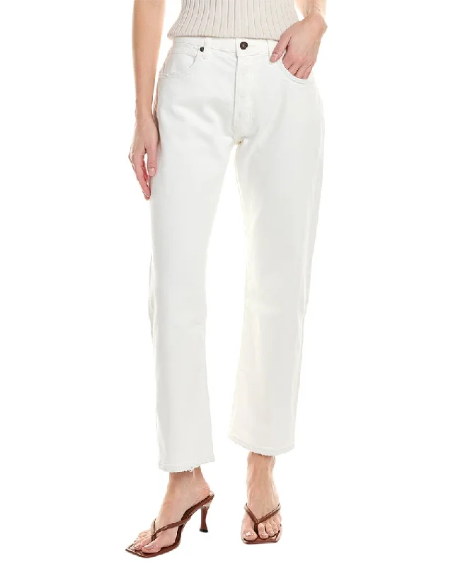 Trendy Boutiques Online BORO DENIM Tokyo Off White Straight Jean