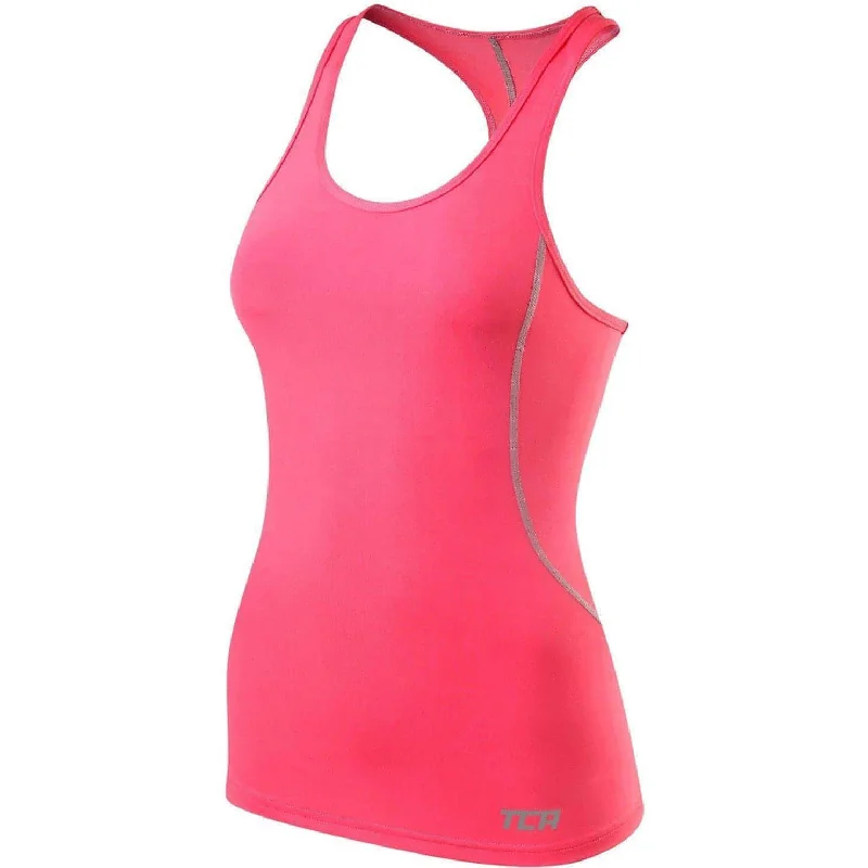 Affordable Women's Clothing TCA Pro Performance Womens Running Vest Tank Top - Pink