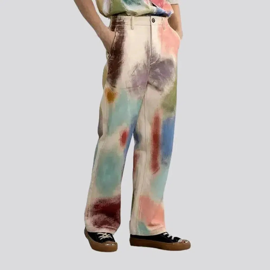 Clearance Sale Online Painted denim pants
 for women