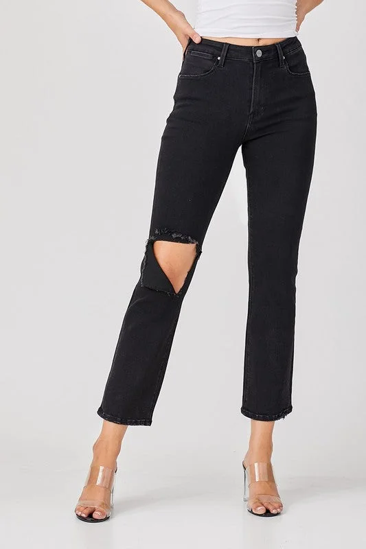 Women's Plus-Size Garments Relaxed Distressed Denim Jeans