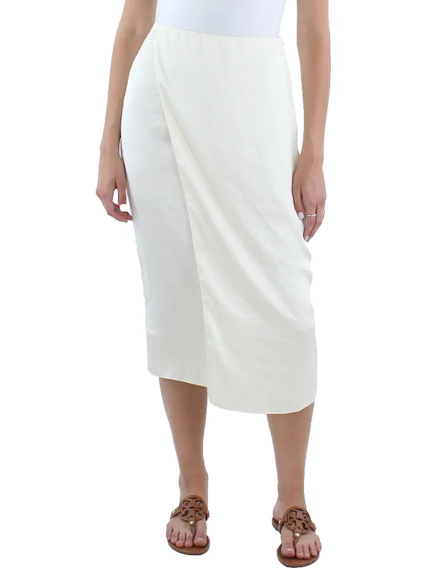 Online Boutiques Best Womens Satin Wrap Skirt