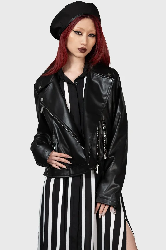 Charming Women's Garments Night Wrath Biker Jacket