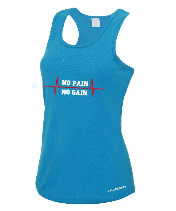 Women's Transitional Apparel NO PAIN NO GAIN PRINTED WOMENS COOL VEST