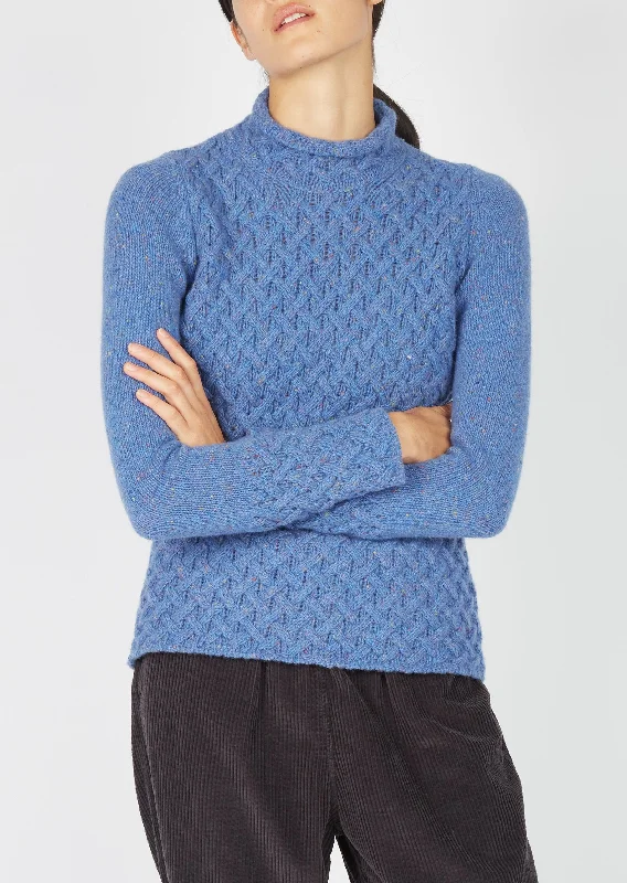 Women's Comfortable Apparel IrelandsEye Women's Trellis Aran Sweater | Marina