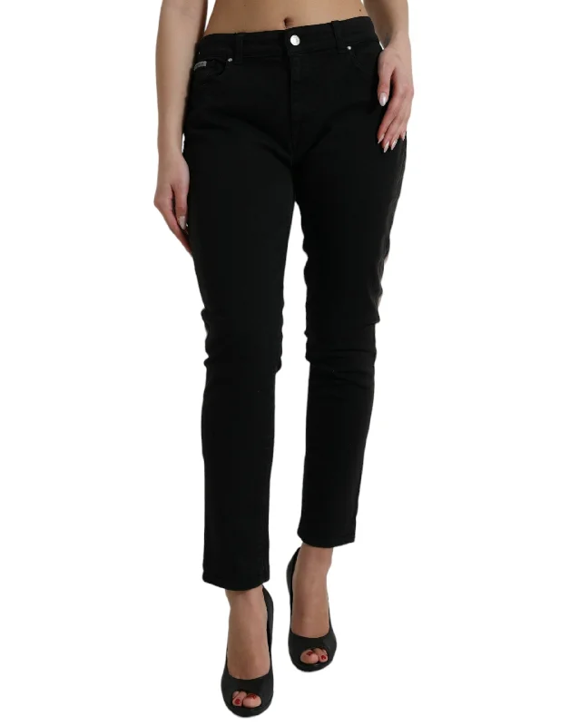 Women's Night-Out Clothes Dolce & Gabbana   Two Tone blue Logo Skinny Women's Jeans