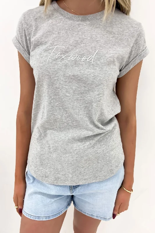 Women's Seasonal Attire Signature Tee Grey Marle