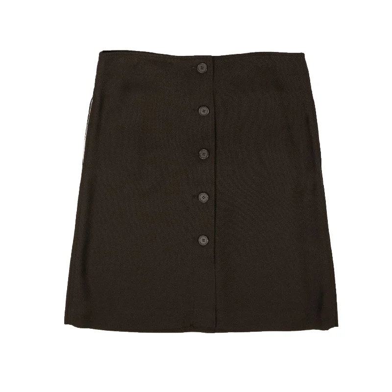 Clearance Sale Online BTV-XBTM-0053/44 571964VA6F0_8812 Chocolate Bottega Veneta Button Down Skirt