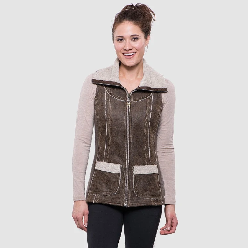 Vintage-Inspired Women's Apparel Women's Dani Sherpa Vest