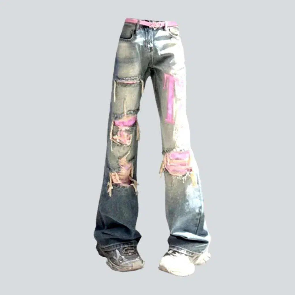 Women's Clothing for Every Season and Trend Flared y2k jeans
 for ladies