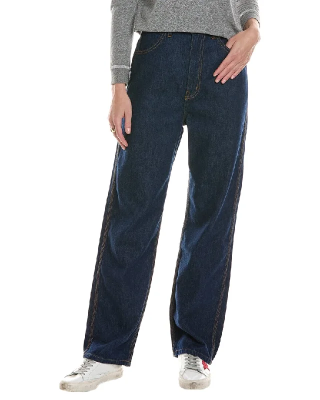 Plus-Size Women's Clothing THE GREAT The Miner Rinse Wash Jean