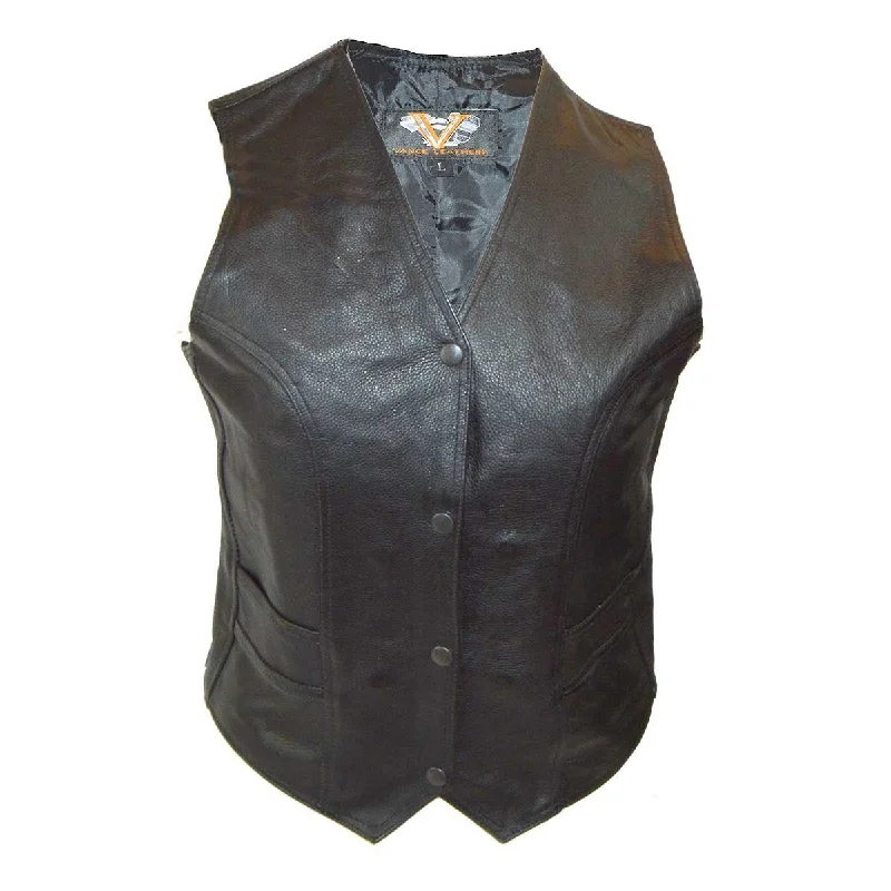 Stylish Loungewear for Women VL1050 Ladies Plain Side Vest with Gun Pockets