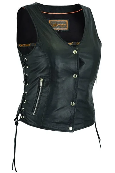 Chic Women's Outfit Women's Full Cut Absolute Fit Motorcycle Vest With Adjustable Lacing