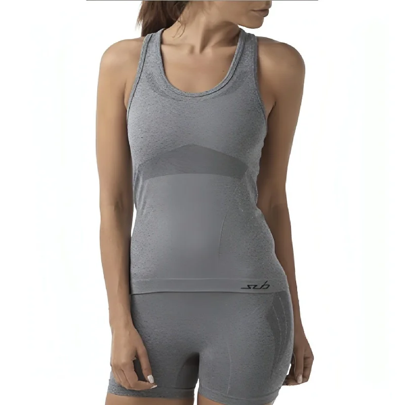 Sustainable Women's Apparel Sub Sports SubAir Seamless Womens Vest Tank Top - Grey