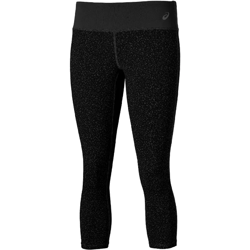 Outfits Ideas Asics Graphic Womens 3/4 Capri Running Tights - Black