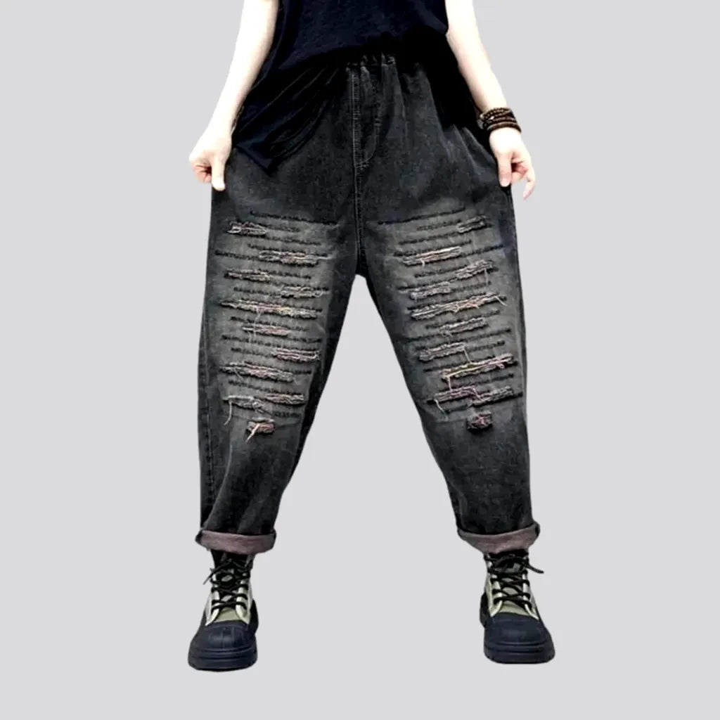 End Of Season Sale Clothing Distressed vintage denim pants for women