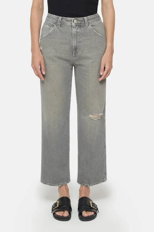 Women's Office Outfit Neige Relaxed Jeans In Mid Grey