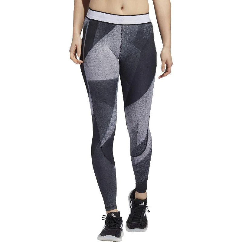 Casual Outfit For Women adidas AlphaSkin Graphic Womens Long Training Tights - Grey