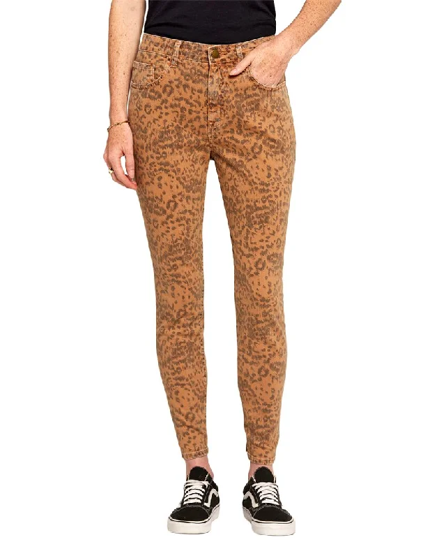 Clothing For Women Current/Elliott Stiletto Amber Leopard Skinny Jean