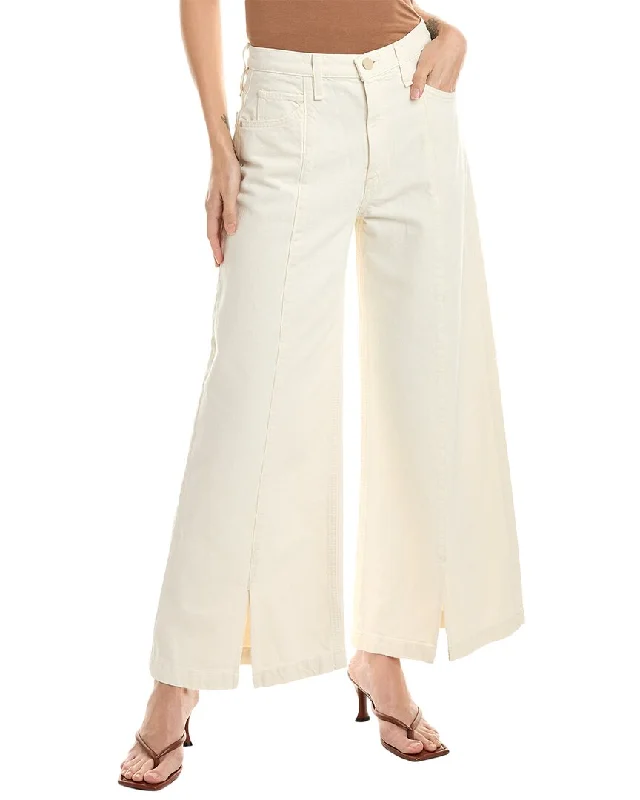 Outfits For Women HUDSON Jeans James Ecru High-Rise Wide Leg Jean