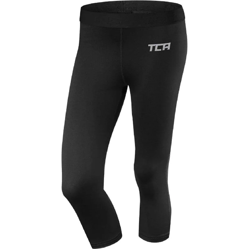 Women's Occasion Wear Clothes TCA Pro Performance Endurance Womens 3/4 Capri Running Tights - Black