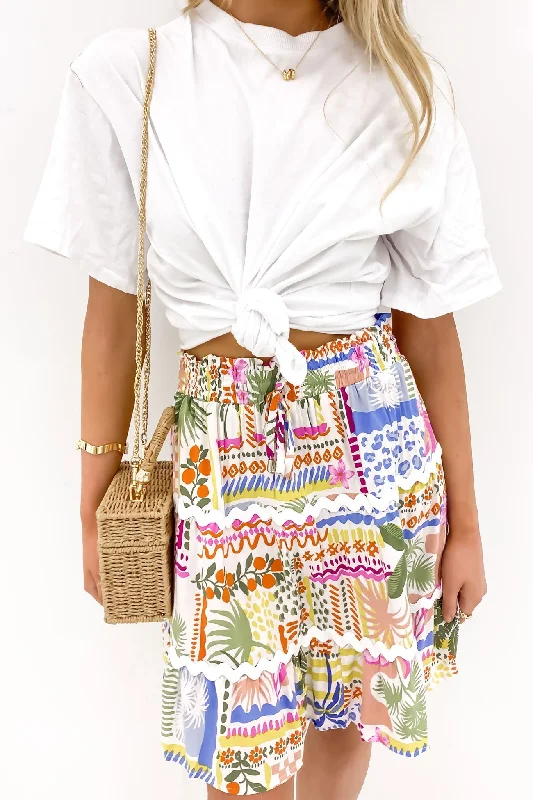 Women's Professional Apparel Mona Mini Skirt Multi Cast Away