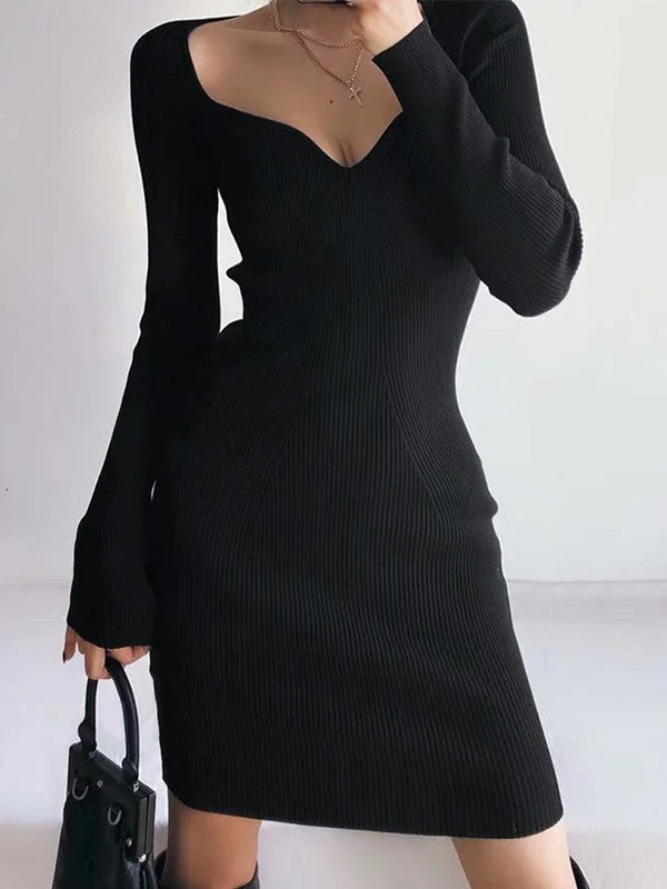 Women's Timeless Attire V Neck Pullover Trendy Open Knit Sweater