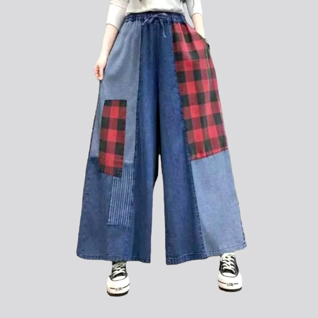 Clothing Online Patchwork women's jeans pants