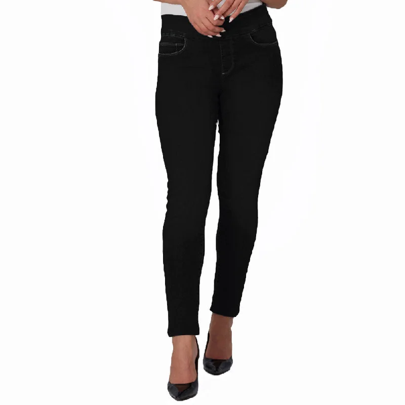 Women's Seasonal Garments Women's ANNA-NBLK High Rise Skinny Pull-On Jeans