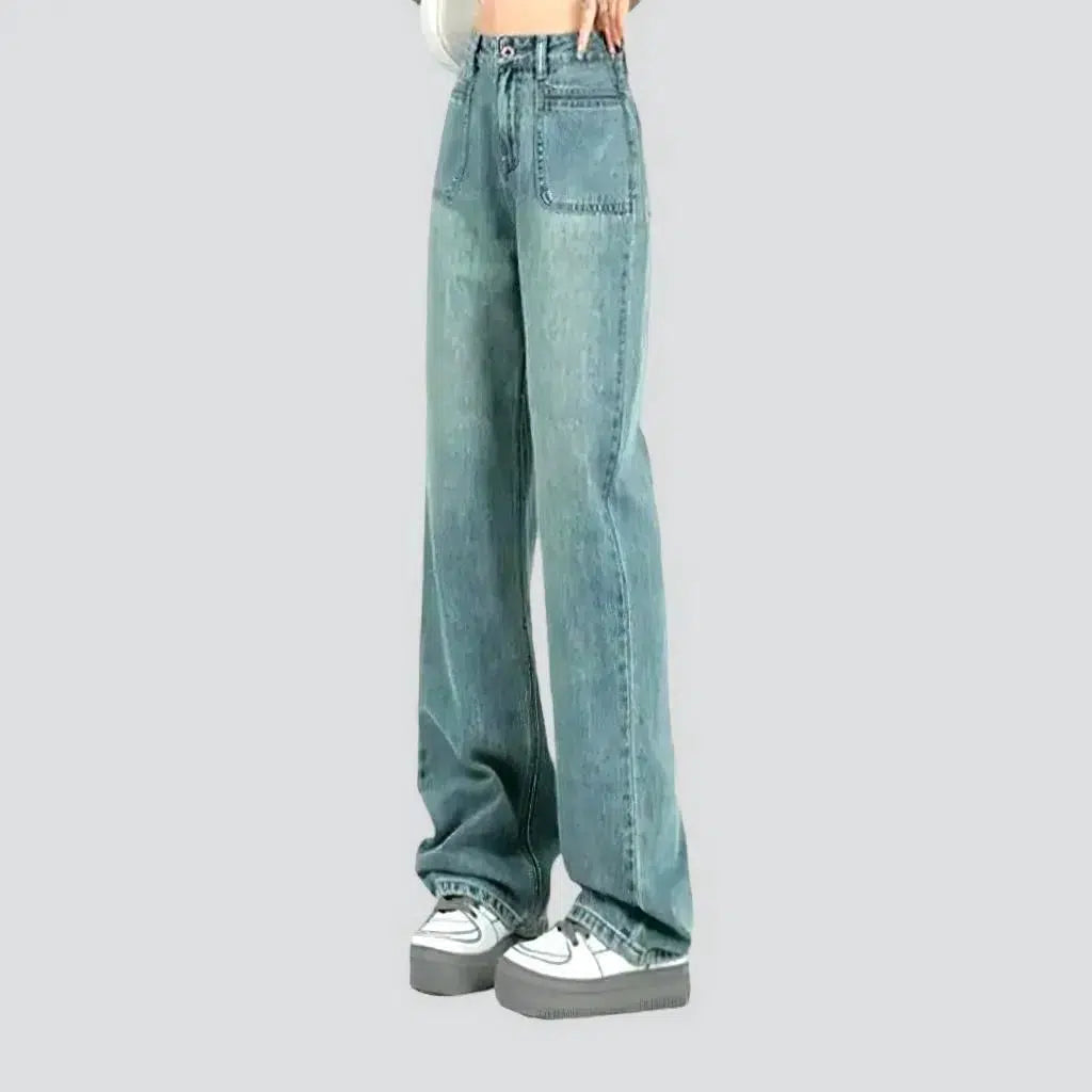 Women's Elegant Clothes Vintage women's street jeans