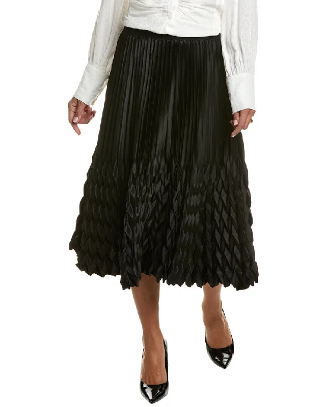 Summer Sale Elie Tahari Diamond Pleated Midi Skirt