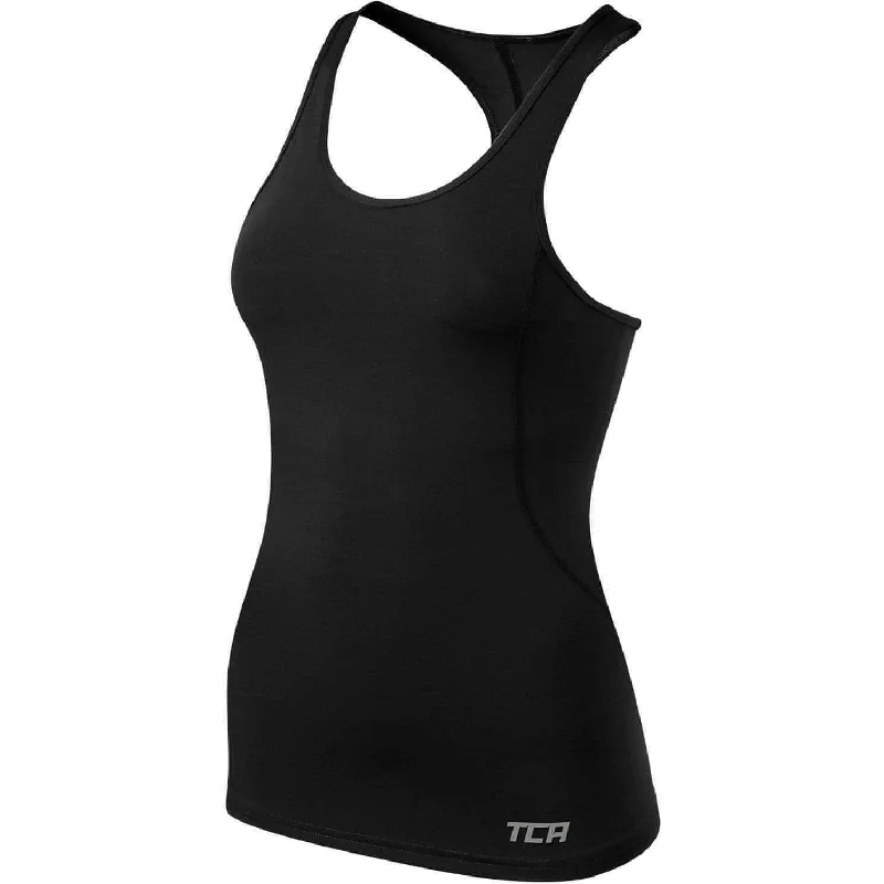 Women's Formal Clothes TCA Pro Performance Womens Running Vest Tank Top - Black