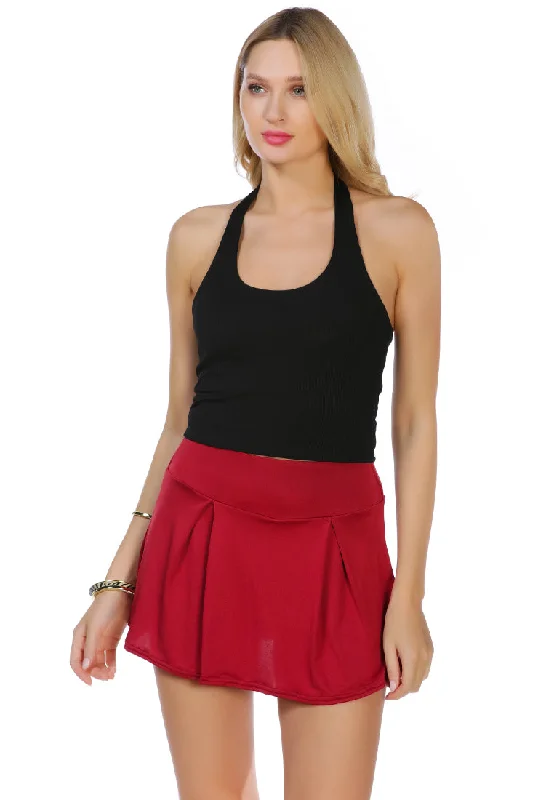 Women's Party Outfit knitted a line mini skirt