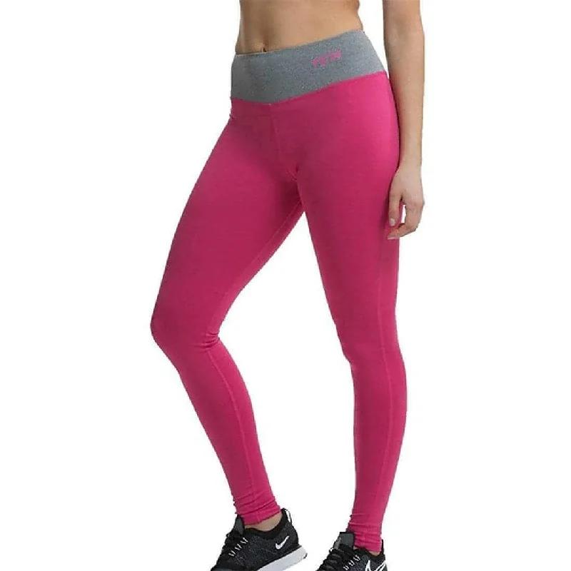 Women's Stylish Vacation Attire TCA Pro Performance Supreme High Waist Womens Long Running Tights - Pink