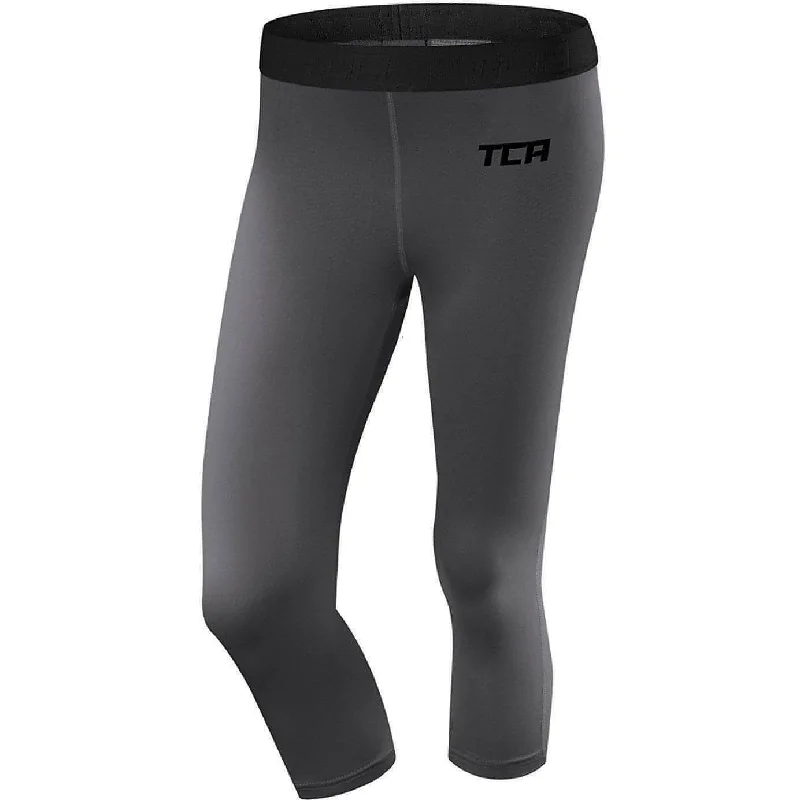 Women's Clothing For Outdoor Activities TCA Pro Performance Endurance Womens 3/4 Capri Running Tights - Grey