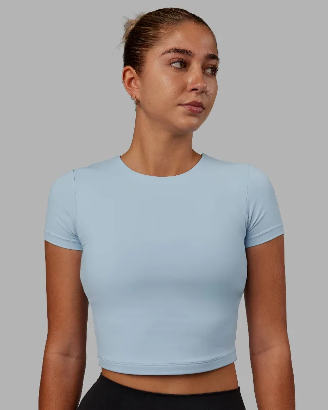 Women's Clothing Online Staple Cropped Tee - Glacial Blue