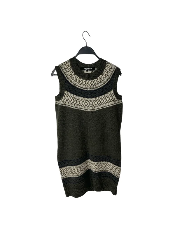 Women's High-End Clothing JUNYA WATANABE COMME des GARCONS/Knitted Vest/S/Green/Wool/JF-N015