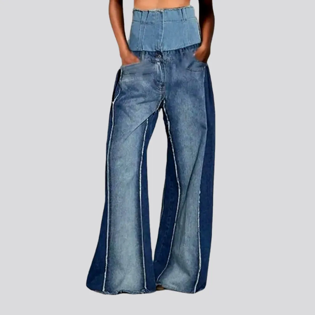 Women's Clothes Baggy ultra-high-waist jeans for women