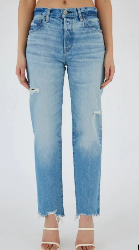 Best Online Boutiques For Women Women's Colemont Straight Jeans In Light Blue