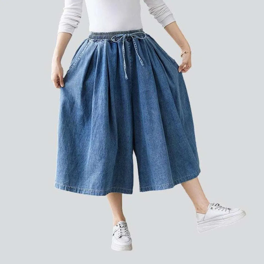 Classic Clothes For Women Short culottes denim pants