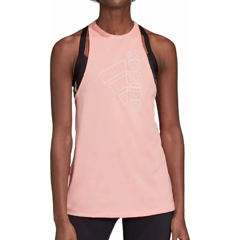 Women's Evening Clothing adidas Badge Of Sport Womens Training Vest Tank Top - Pink