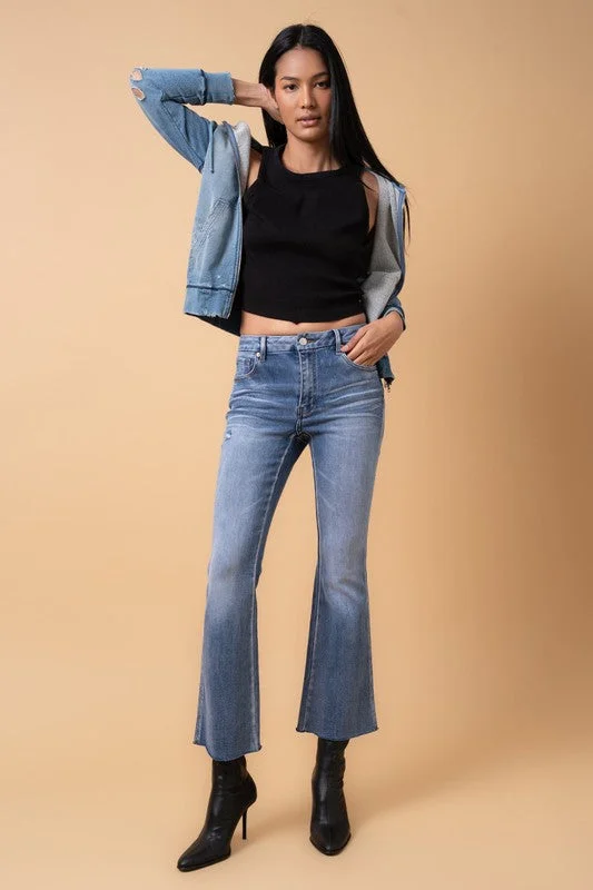 Women's Seasonal Clothing MID RISE CROP FLARE