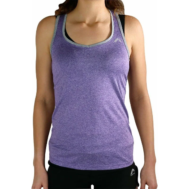 Women's Casual Wear Clothing More Mile Marl Womens Training Vest - Purple