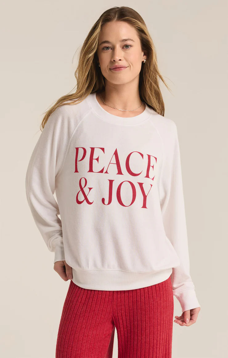 Women's Vacation Outfit Set Z Supply Peace And Joy Cloud Knit Top