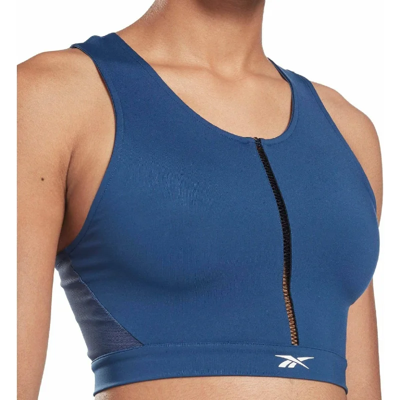 Women's Occasion Wear Clothing Reebok Lux Perform Womens Training Crop Top - Blue