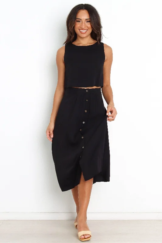 Trendy Outfits For Ladies Ava Skirt - Black