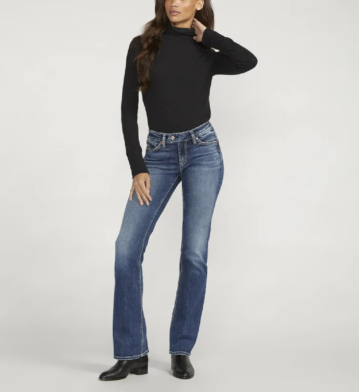 Casual Attire For Women Silver Jeans Tuesday Low Rise Slim Bootcut Jeans