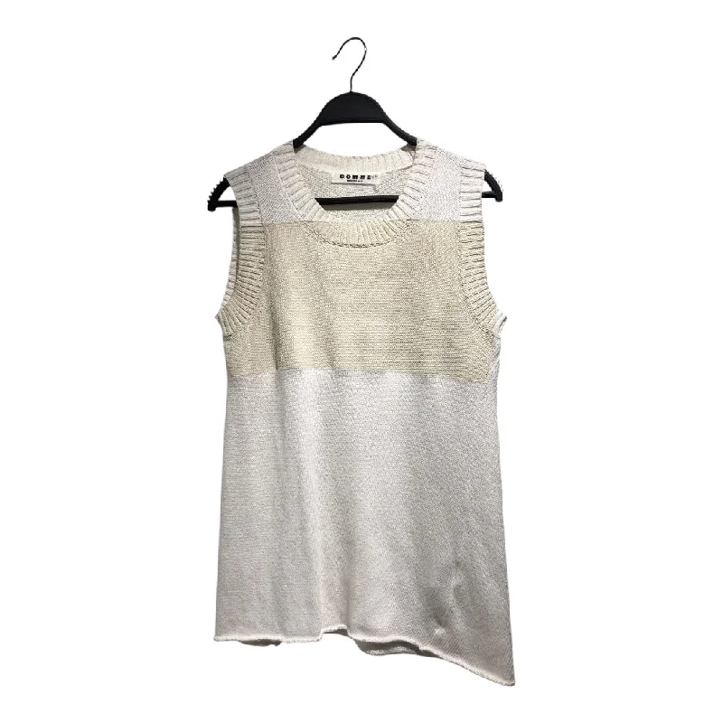 End of Season Sale gomme/Knitted Vest/M/Cotton/WHT/