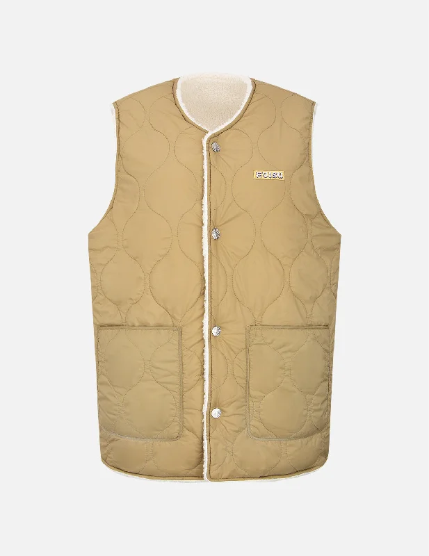 Online Boutiques Onion Quilted Reversible Vest Jacket